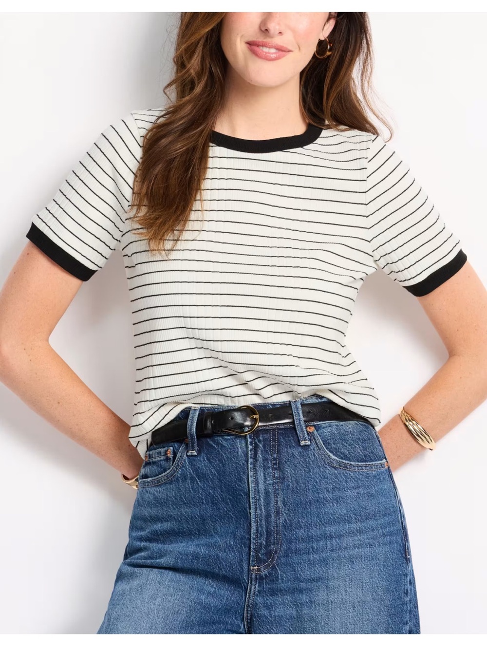 Stitch Fix Stripe Crew Tee